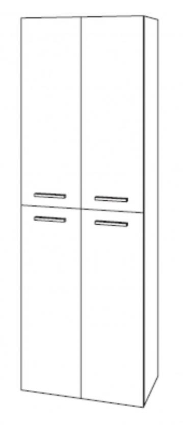 Marlin Bad 3100 - Scala Hochschrank | 60 cm + 4 Türen