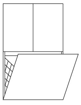 Pelipal PCON Highboard  | 2 Türen | 1 Wäschekippe | Breite 60 cm | Höhe 96 cm