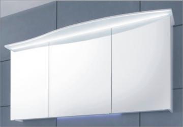Pelipal Serie 7005 Spiegelschrank H 150 cm | LED Lichtkranz | Rundung rechts