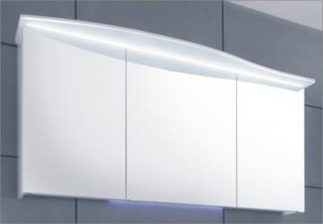Pelipal Serie 7005 Spiegelschrank I 150 cm | LED Lichtkranz | Rundung Links